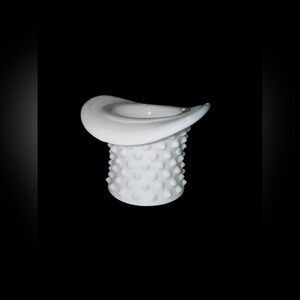 Fenton White Milk Glass Vase/ Toothpick Holder